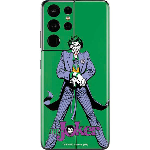 DC Comics The Joker Classic Art Pose Galaxy S21 Ultra 5G Skin